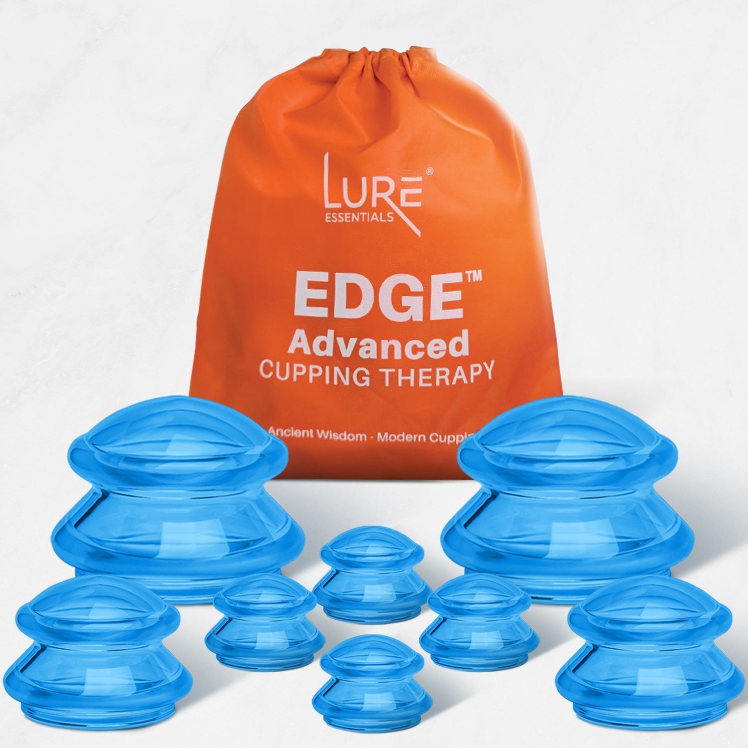 EDGE™ Cupping Set Blue, 8 Cups (2L, 2M, 4S)